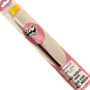 Vintage Loew-Cornell Artist Paint Brush miniature Series m Size 10-0 B detail‎